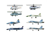 Russian Naval Aircraft Set 1 (qty 32) 1:700