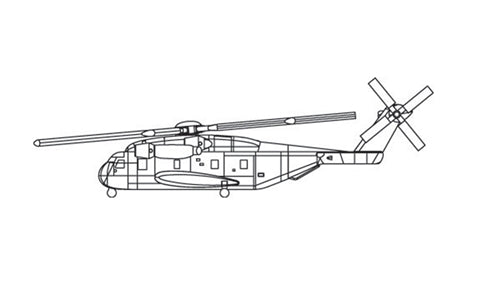 CH-53E Super Stallion (qty 3) 1:700