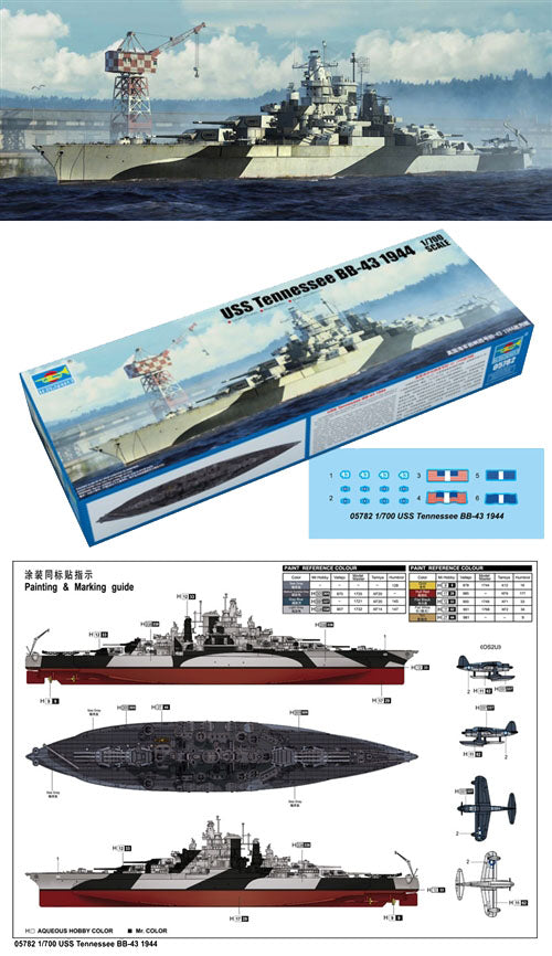 Trumpeter 1/700 USS Tennessee BB-43 1944 05782