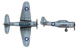 Trumpeter 1/350 SBD-3 Dauntless for USS Hornet (qty 10) 06204