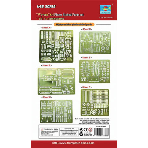 Westland Wyvern S Mk 4 photo etch parts set 1:48