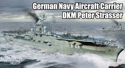 Trumpeter 1/700 German Navy Aircraft Carrier DKM Peter Strasser 06710