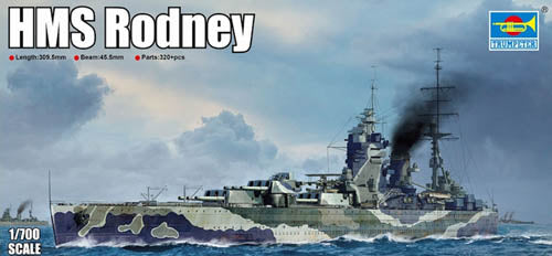 Trumpeter 1/700 HMS Rodney 06718