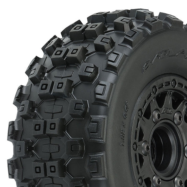 PROLINE BADLANDS MX SC 2.2/3.0M2 TYRES RAID 6x30 WHEELS BK