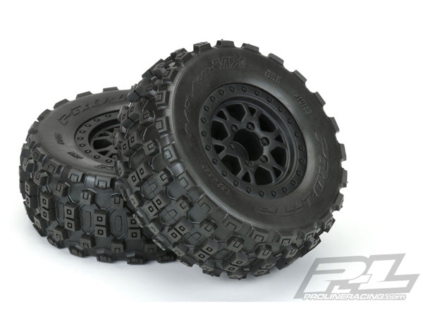 Proline BADLANDS MX SC 2.2/3.0 M2 Mounted BLK FR. IMPULSE Wheels