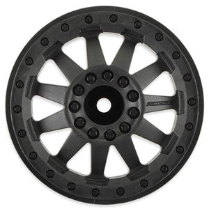 PROLINE F-11 2.8 inch TRAXXAS BEAD BLACK WHEELS JATO/STAMP/RUST