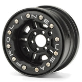 PROLINE FAULTLINE 2.2 inch BLK/BLK BEADLOCK 6 LUG WHEELS FOR YETI