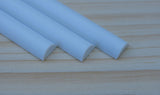 Plastic Half Round Rods 2.50mm x 250mm 10 pieces