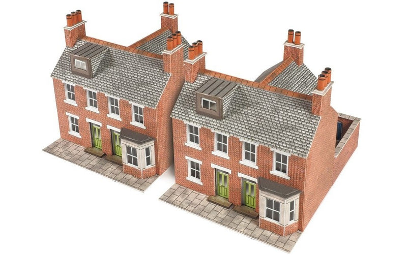 Metcalfe PN103 Terraced Houses - Red Brick - N Gauge - 2021 Design