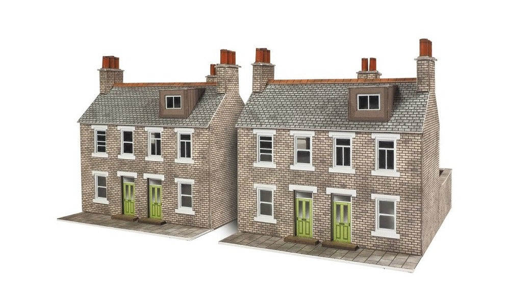 Metcalfe PN104 Terraced Houses - Stone - N Gauge - 2021 Design