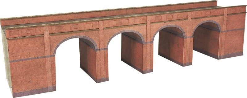 Metcalfe PN140 Red Brick Viaduct N Gauge Card Kit