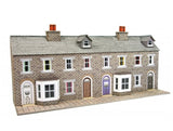 Metcalfe PN175 Low Relief Terraced House Fronts Stone - N Gauge