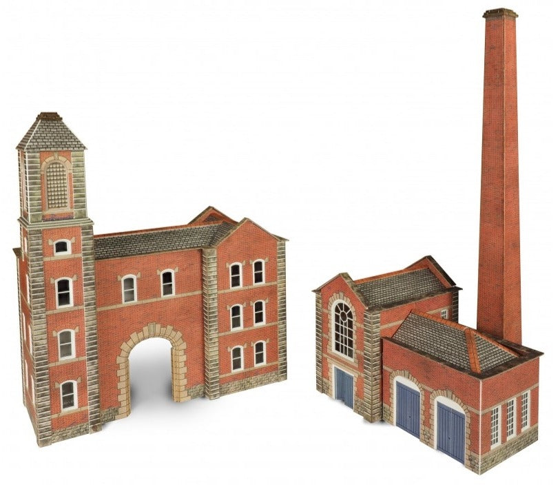 Metcalfe PN184 Boiler House and Factory Entrance Card Kit - N Gauge