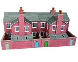 Metcalfe PO276 Low Relief House Backs (Brick) - 00 Gauge