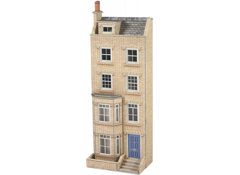 Metcalfe PO373 Low Relief Town House Front 00 Gauge Card Kit