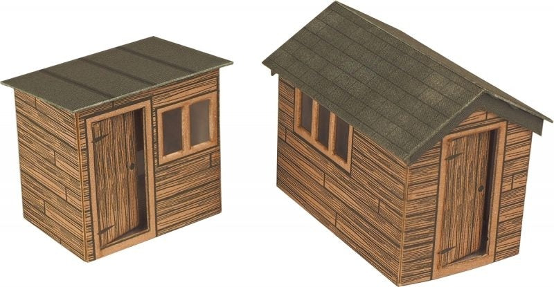 Metcalfe PO512 Garden Sheds - 00 Gauge Card Kit