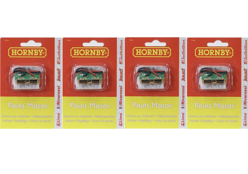 Hornby R8014X4 Point Motor Pack of 4 - Special Offer
