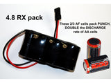 Nimh 2/3 AF 1600mah 4.8v RX Flat Premium Sport-SKU 1800