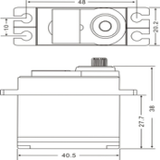 JX Servo PS-4806HB 48.5 gram Plastic Gear Analog Standard Servo