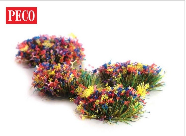 Peco PSG-51 Flower Grass Tufts 4mm Self Adhesive (100)