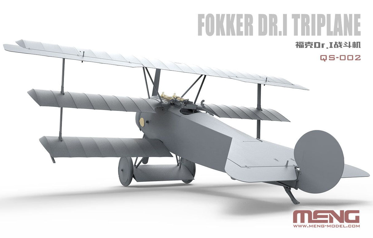 Meng 1/32 Fokker Dr.I Triplane (ex Wingnut Wings) with free 1/10 Resin Figure of Richthofen QS-002s