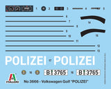 Italeri 1/24 VW Golf Polizei #3666