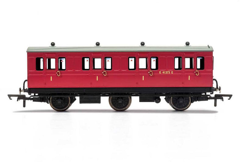 Hornby R40077 BR Crimson 1st Class 6 wheel coach E41373E