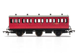 Hornby R40078 BR Crimson 3rd Class 6 wheel coach E31070E