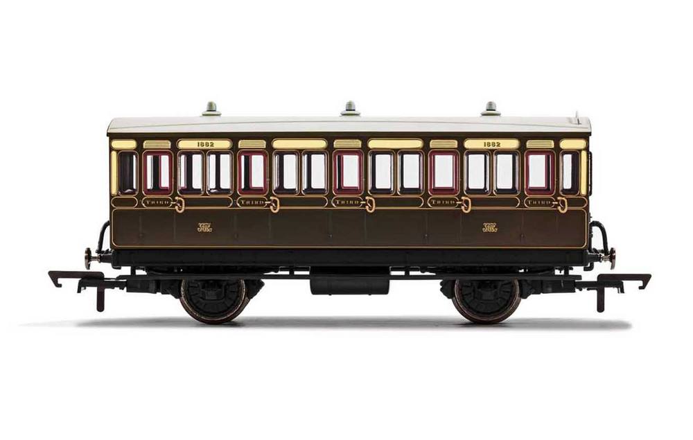 Hornby R40112A GWR 4 Wheel Coach  3rd Class - In Stock!