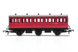 Hornby R40124A BR 6 Wheel Coach 3rd Class Fitted Lights E31085 - Era 4