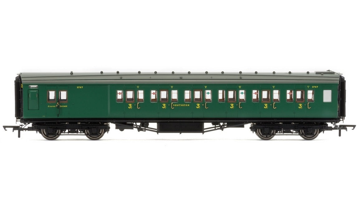 Hornby R4736 Maunsell 6 Compartment Brake Coach 3rd Class SR