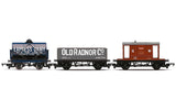 Hornby R60047 RailRoad Triple Wagon Pack  Mixed Wagons with Brake Van