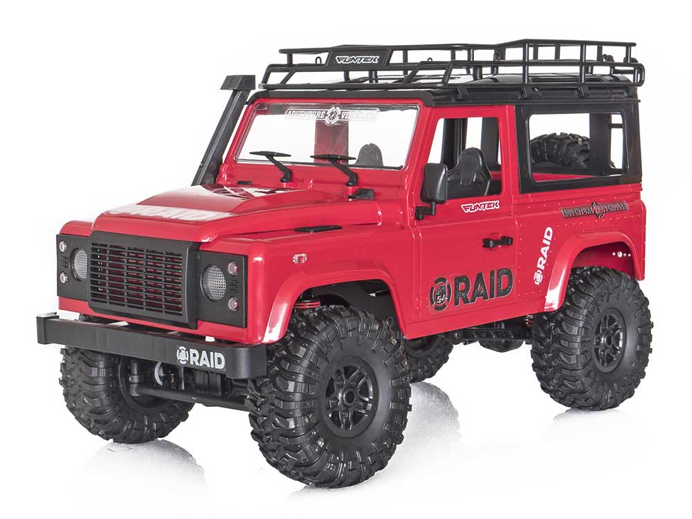 Funtek RAID Adventure 1 Hardtop 1/12th 4WD Off-Road RTR (Red)