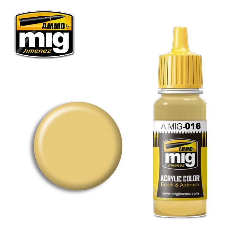 Ammo Mig Jimenez Acrylic 17ml Paint RAL 8020 GELBBRAUN