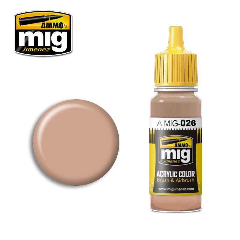 Ammo Mig Jimenez Acrylic 17ml Paint RAL 8031 F9 GERMAN SAND BROWN