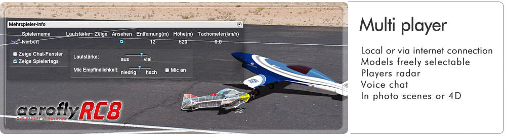 Ikarus AeroflyRC8 Simulator with Flight Controller