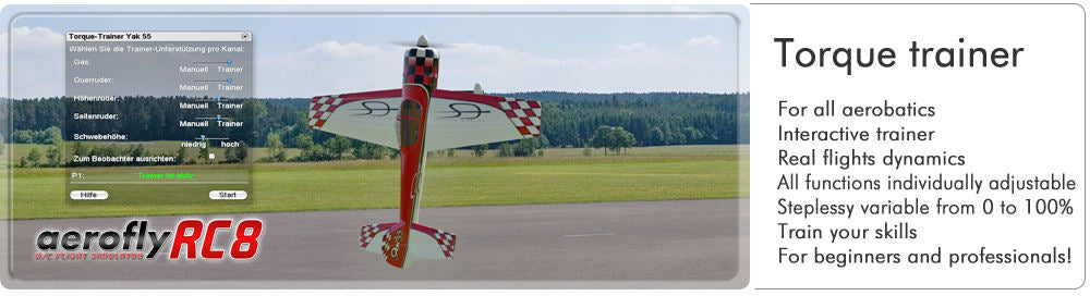 Ikarus AeroflyRC8 Simulator with Flight Controller