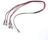 4 Lights 70cm Length RC LED Night Head lamps Headlights 3/5mm LED 2 red 2 white