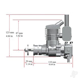 STINGER 10cc Single Cylinder Rear Exhaust 2-Stroke Petrol Engine