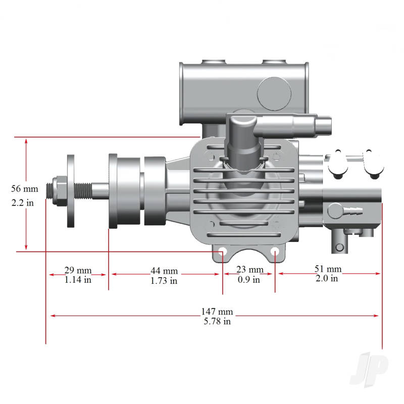 STINGER 10cc Single Cylinder Side Exhaust 2-Stroke Petrol Engine