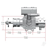 STINGER 10cc Single Cylinder Side Exhaust 2-Stroke Petrol Engine