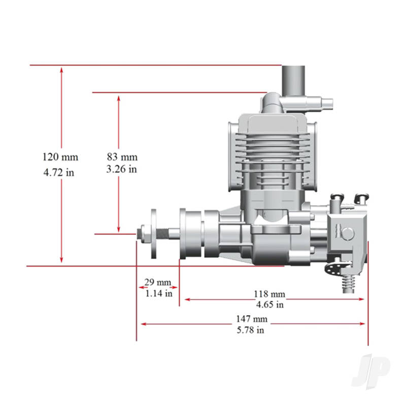 STINGER 10cc Single Cylinder Side Exhaust 2-Stroke Petrol Engine