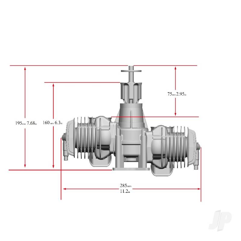 Stinger Engines 125cc Twin Cylinder 2-Stroke Petrol Engine