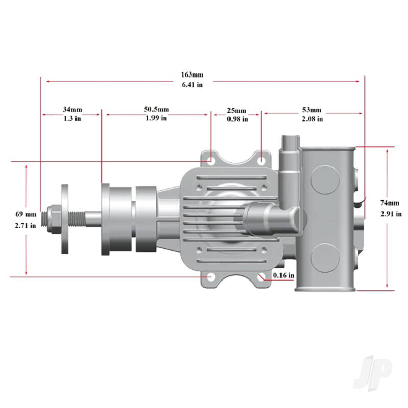 STINGER 15cc Single Cylinder Rear Exhaust 2-Stroke Petrol Engine