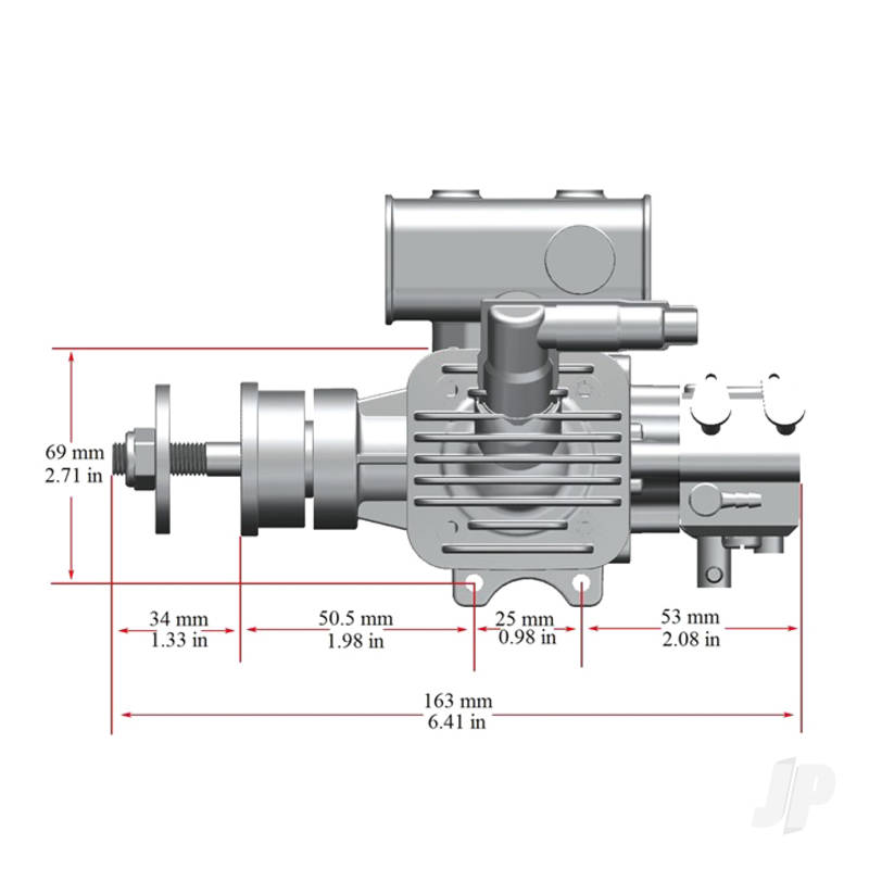 STINGER 15cc Single Cylinder Side Exhaust 2-Stroke Petrol Engine