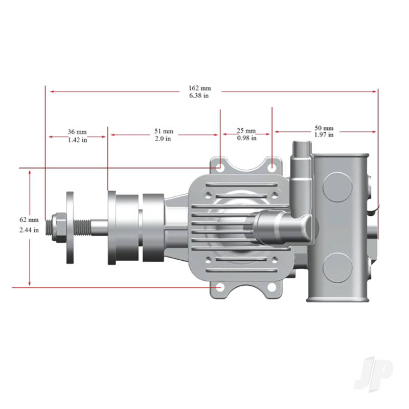 STINGER 20cc Single Cylinder Rear Exhaust 2-Stroke Petrol Engine