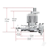 STINGER 20cc Single Cylinder Side Exhaust 2-Stroke Petrol Engine