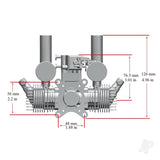 STINGER ENGINES 20cc Twin Cylinder 2-Stroke Petrol Engine