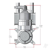 STINGER 35cc Single Cylinder Rear Exhaust 2-Stroke Petrol Engine