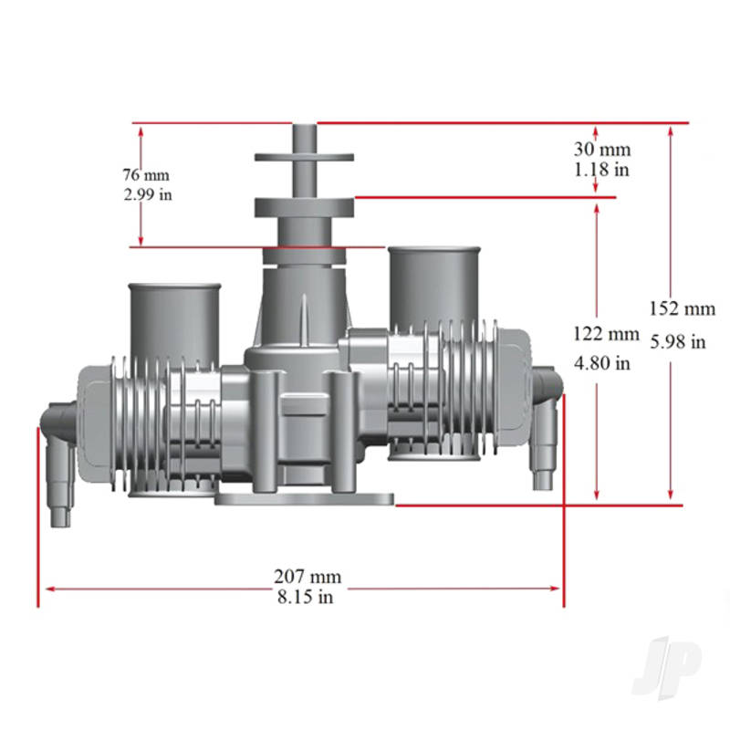 Stinger Engines 40cc Twin Cylinder 2-Stroke Petrol Engine